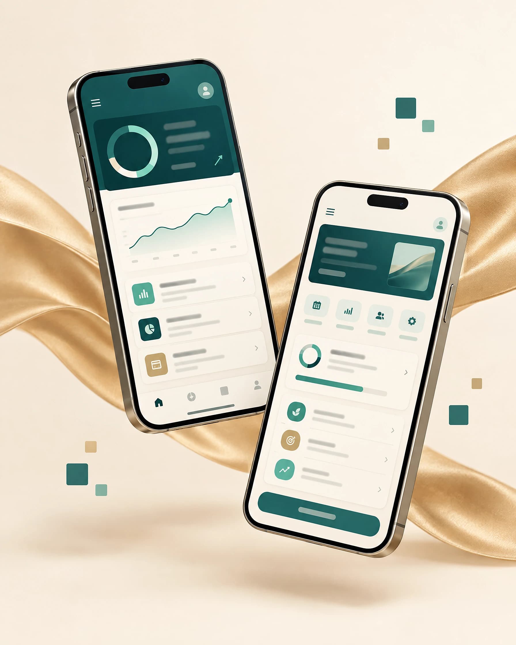 Application mobile de suivi de projets sur deux smartphones